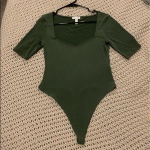 Green body suit